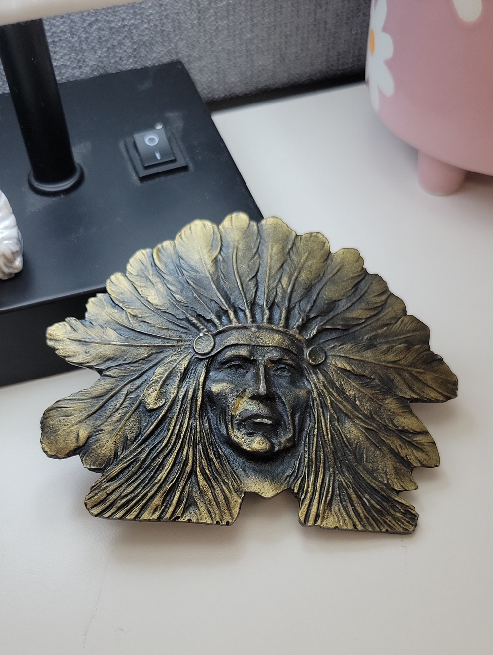 Vintage Indian Head Belt Buckle